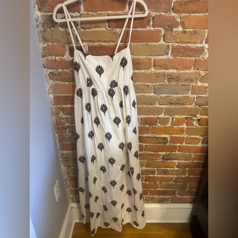 Abercrombie & Fitch Tie Back Babydoll Maxi Dress